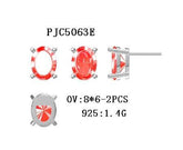 Sterling Silver Semi Mount Earrings Setting Oval OV 8X6mm - Syzjewelry